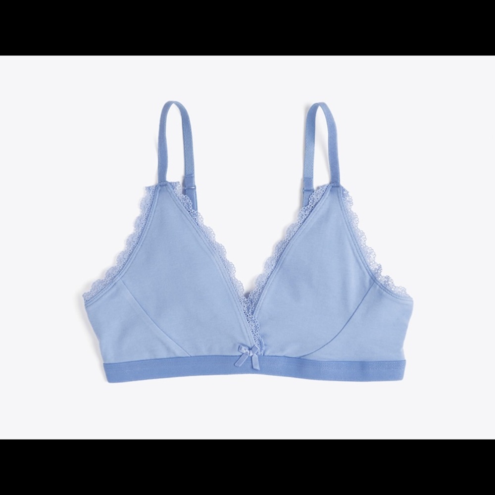 Pact lace triangle bra